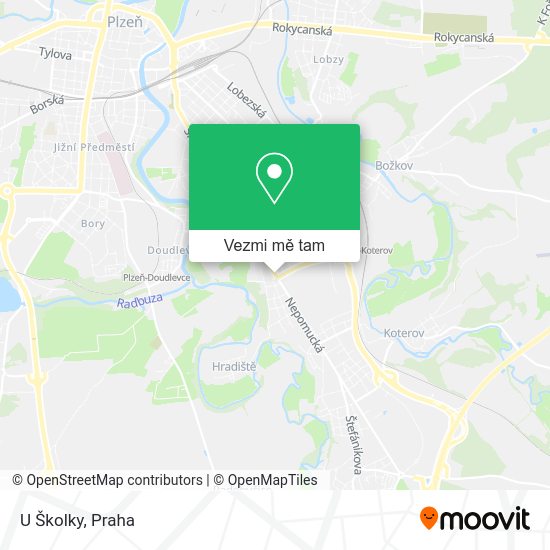 U Školky mapa