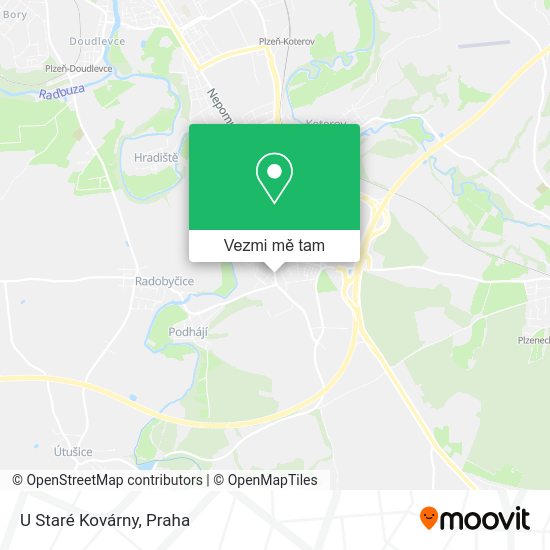 U Staré Kovárny mapa