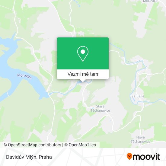 Davidův Mlýn mapa
