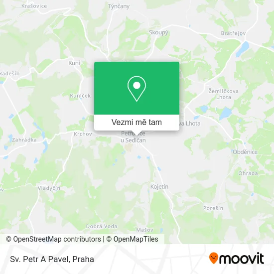 Sv. Petr A Pavel mapa