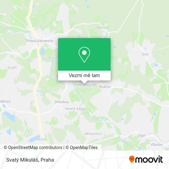 Svatý Mikuláš mapa