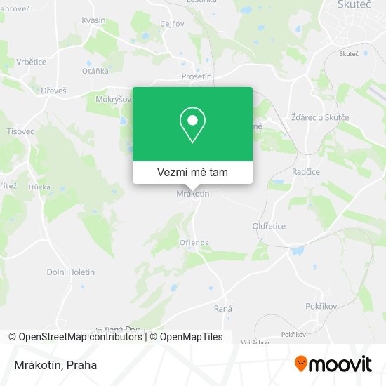 Mrákotín mapa