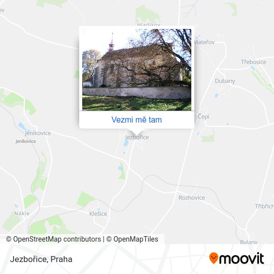 Jezbořice mapa