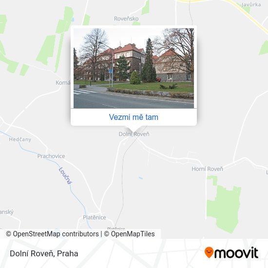 Dolní Roveň mapa