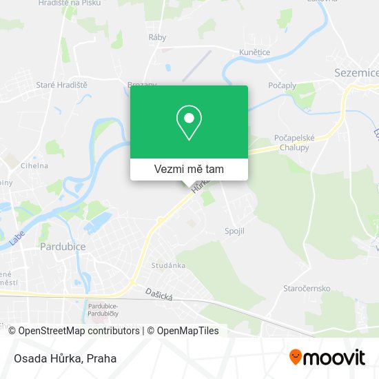 Osada Hůrka mapa
