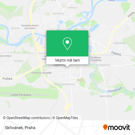 Skřivánek mapa