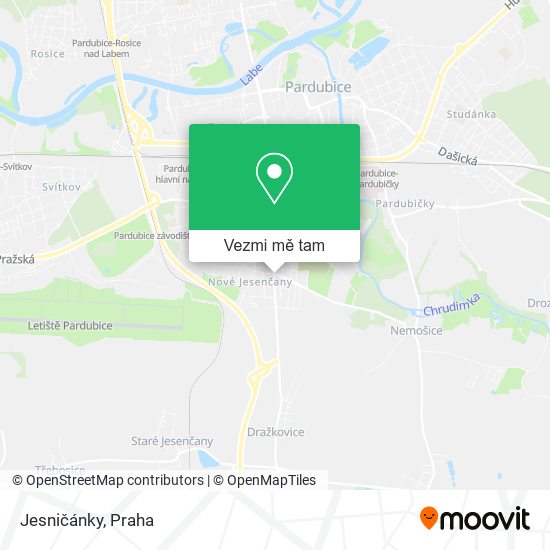Jesničánky mapa