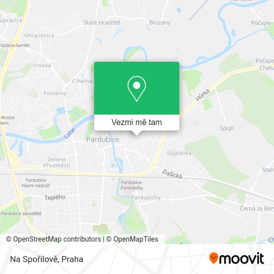 Na Spořilově mapa