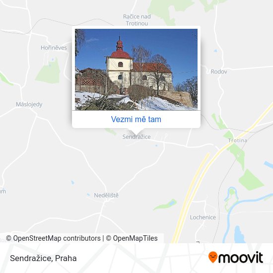 Sendražice mapa
