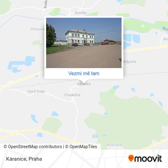 Káranice mapa