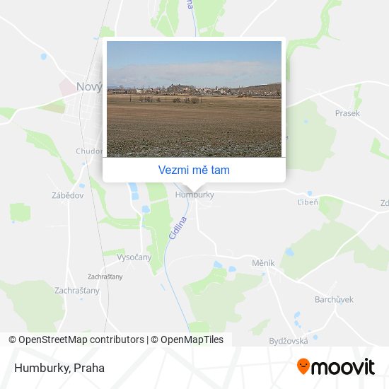 Humburky mapa