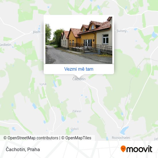 Čachotín mapa