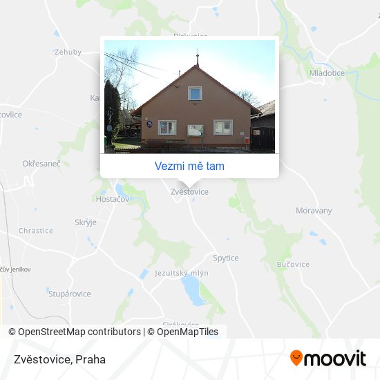 Zvěstovice mapa
