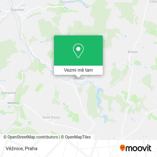 Věžnice mapa