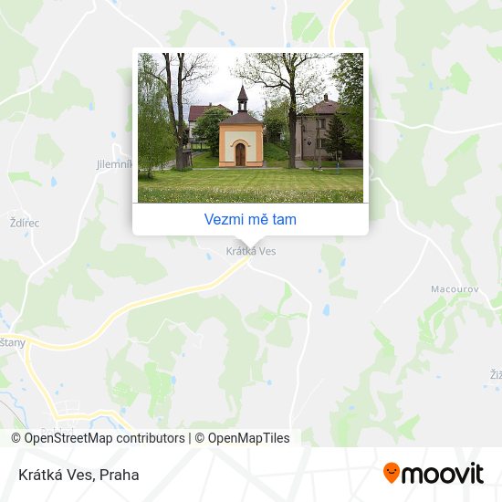 Krátká Ves mapa