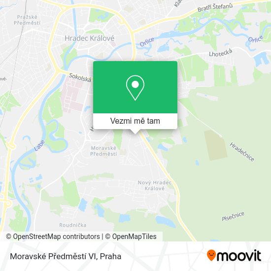 Moravské Předměstí VI mapa