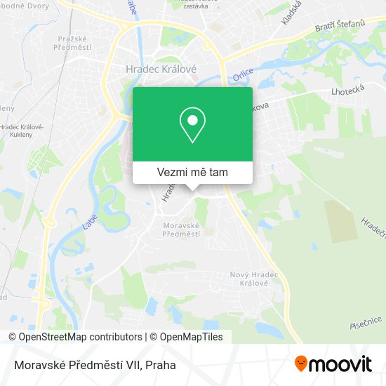 Moravské Předměstí VII mapa
