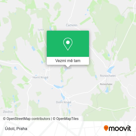 Údolí mapa