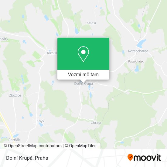 Dolní Krupá mapa
