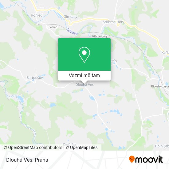 Dlouhá Ves mapa