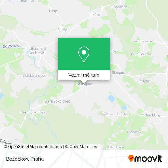 Bezděkov mapa