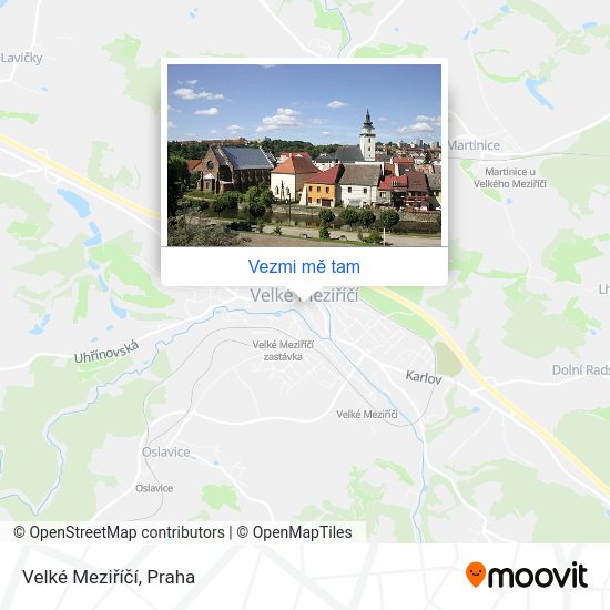 Velké Meziříčí mapa