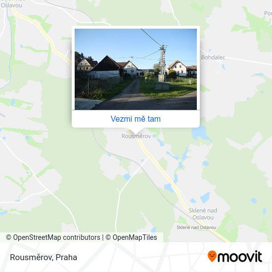 Rousměrov mapa