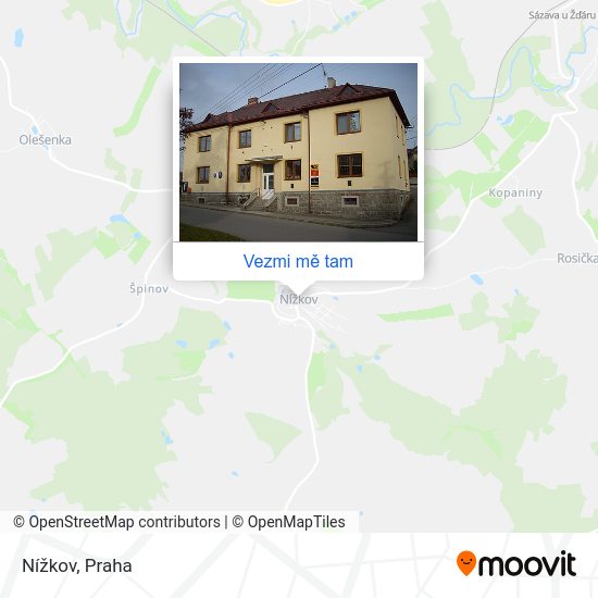 Nížkov mapa