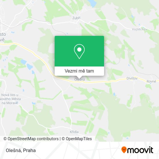 Olešná mapa