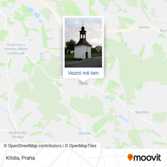 Křídla mapa