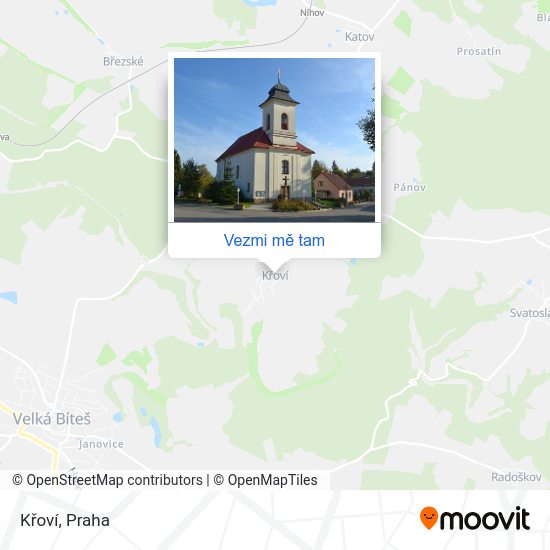 Křoví mapa