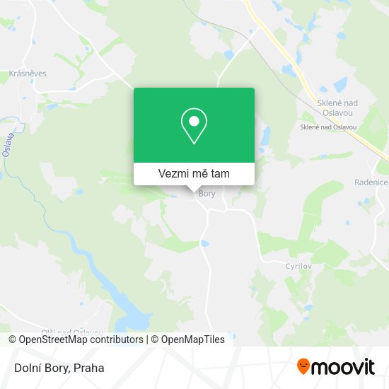 Dolní Bory mapa