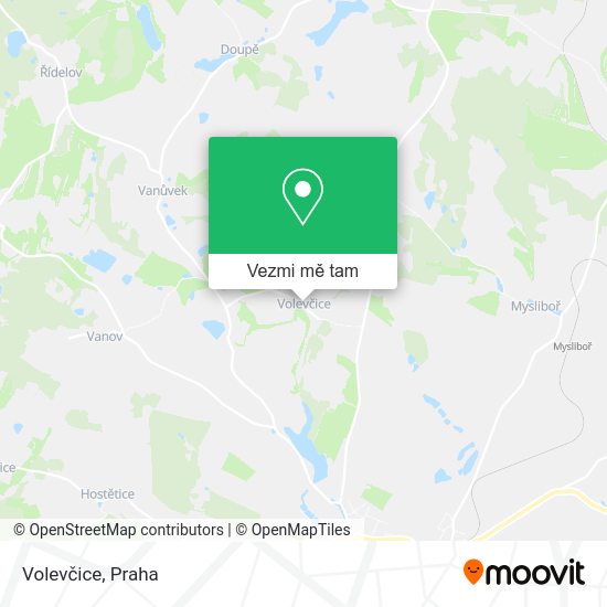 Volevčice mapa