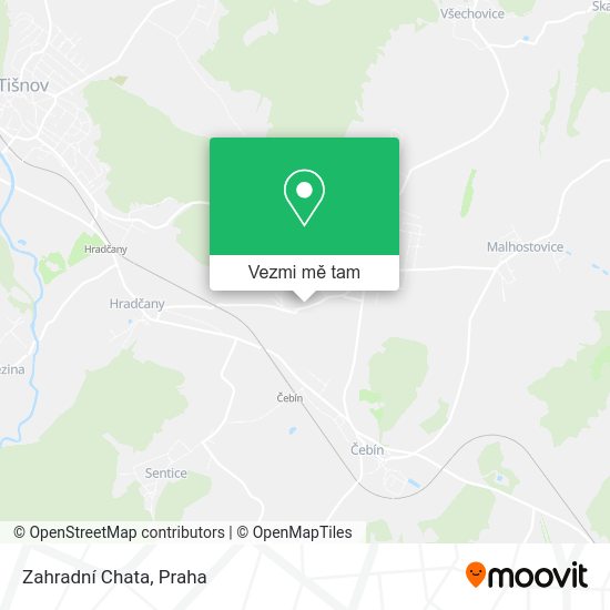 Zahradní Chata mapa