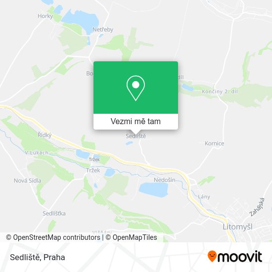 Sedliště mapa