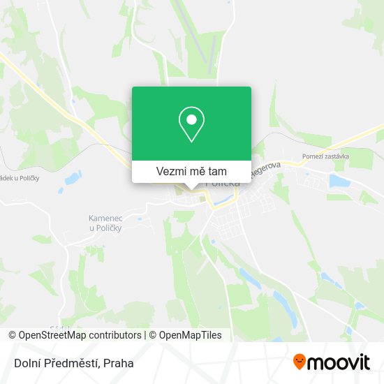 Dolní Předměstí mapa