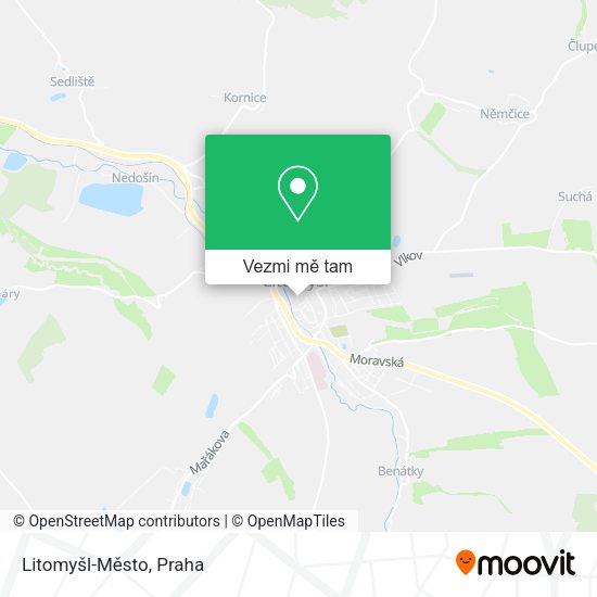 Litomyšl-Město mapa