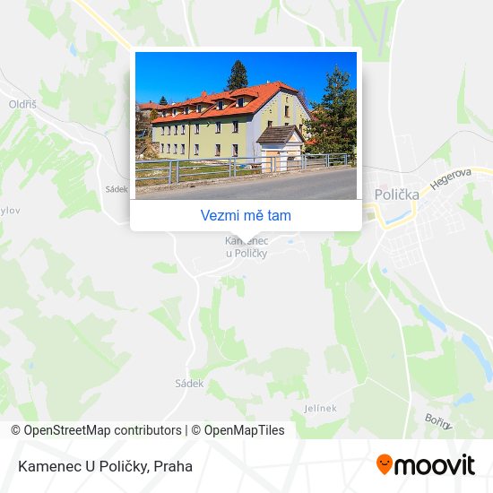 Kamenec U Poličky mapa