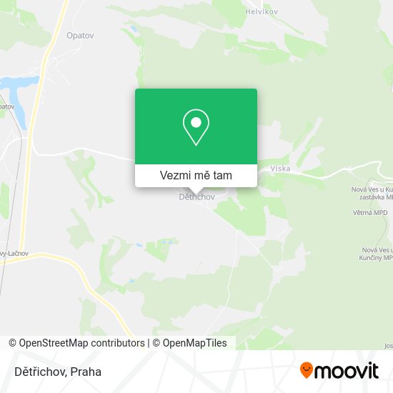 Dětřichov mapa