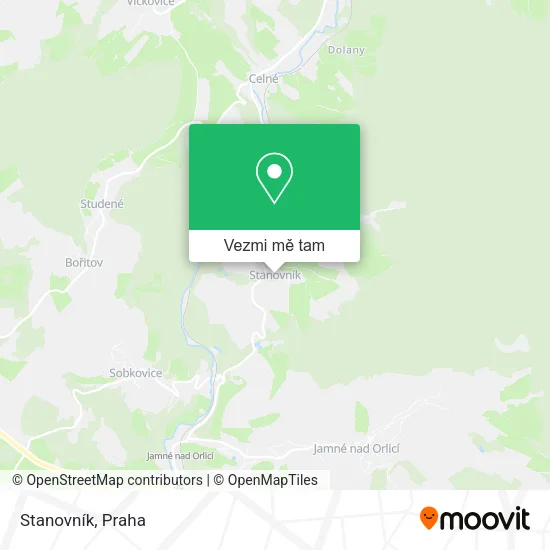 Stanovník mapa