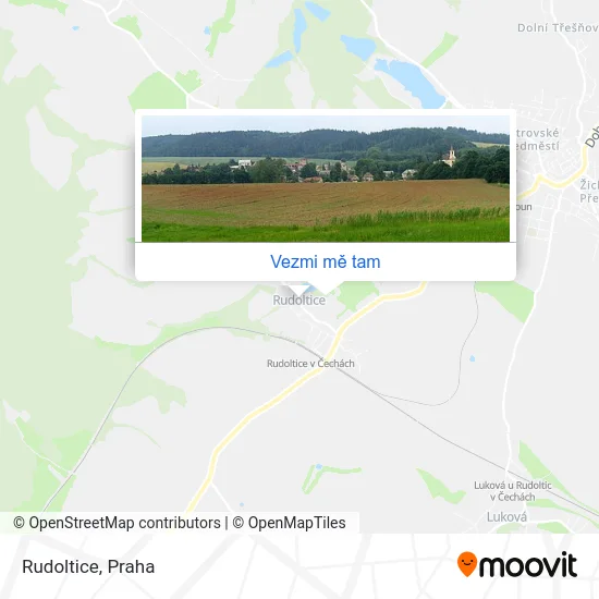 Rudoltice mapa