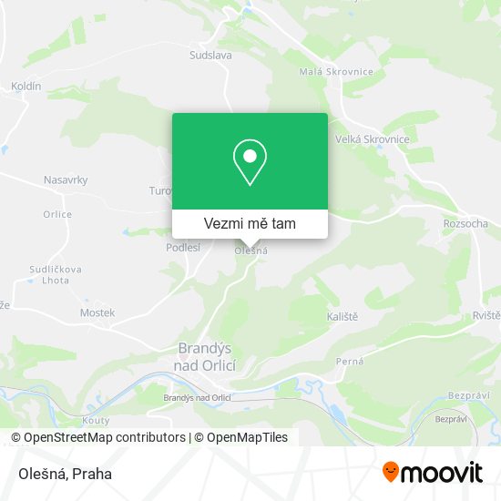 Olešná mapa