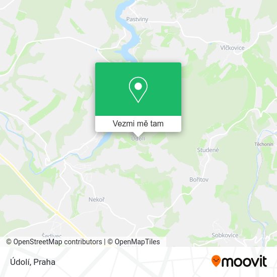 Údolí mapa