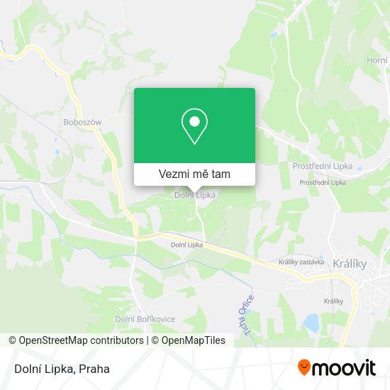 Dolní Lipka mapa