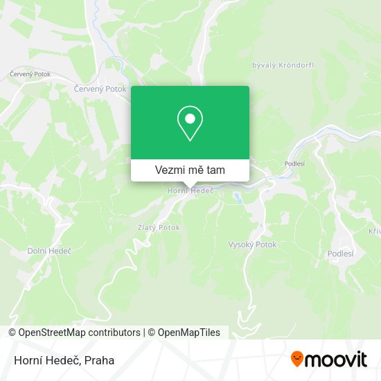 Horní Hedeč mapa