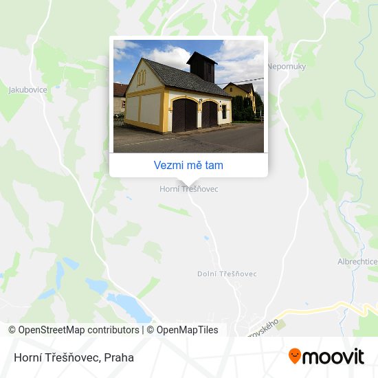 Horní Třešňovec mapa