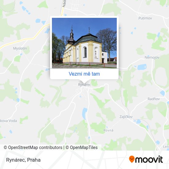 Rynárec mapa