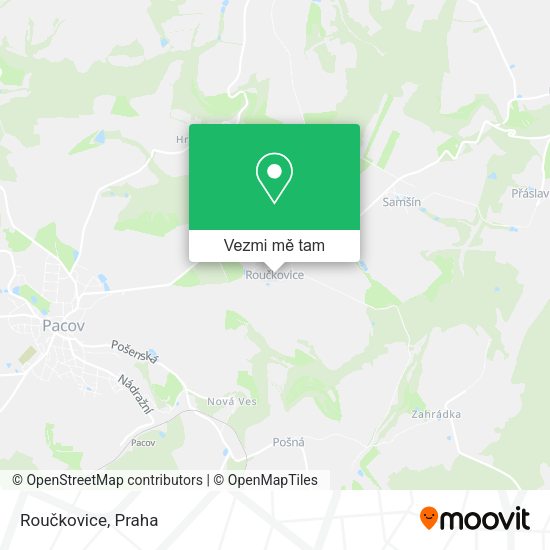 Roučkovice mapa