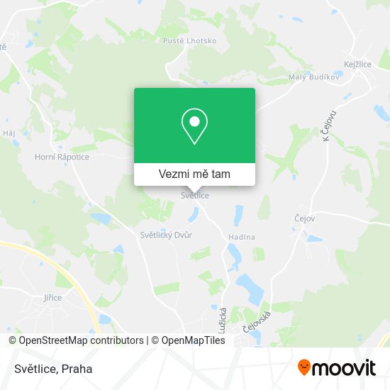 Světlice mapa