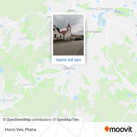 Horní Ves mapa